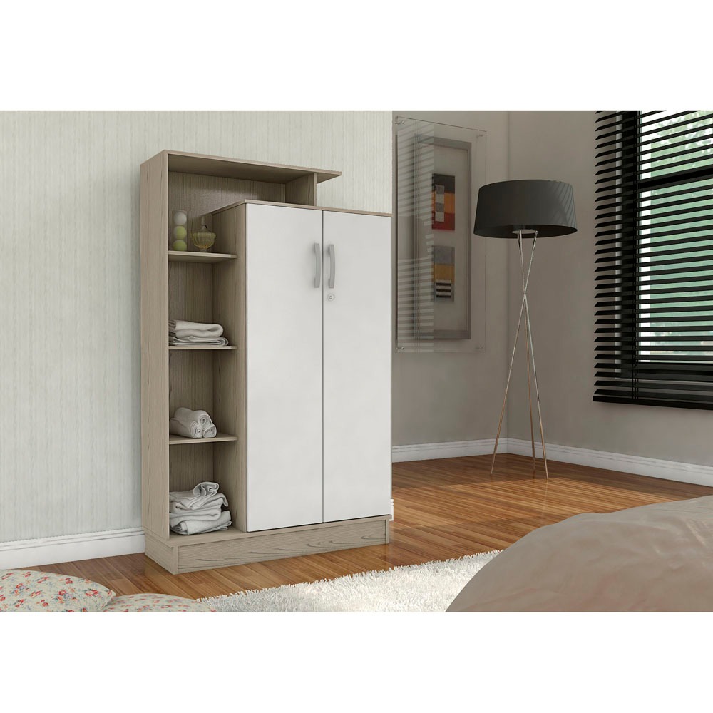 Armário Multiuso Demóbile Elite com 2 Portas e 6 Prateleiras - Armários