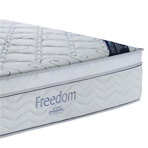 Colchão Queen Ortobom Freedom com Pillow Top e Molas Pocket 32 x 158 x