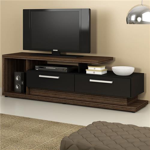 Rack Kappesberg para Home Theater com 2 Gavetas S946 PRR - Rovere/Preto Menor preço em Rack Kappesberg para Home Theater com 2 Gavetas S946 PRR - Rovere/Preto