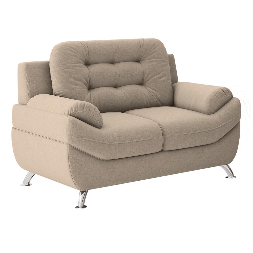 Sofá 3 e 2 Lugares Linoforte Mercury em Tecido Suede Sofás Casas