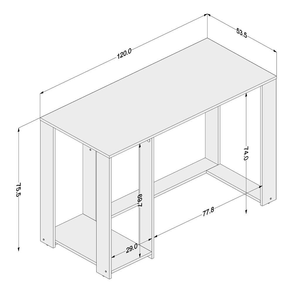 Mesa para Computador/Gamer Politorno Singapura com 1 Nicho - Mesa Gamer ...