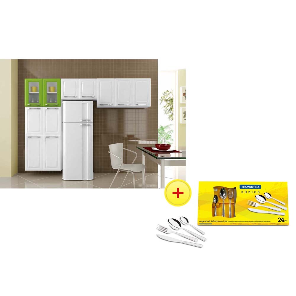 Cozinha Compacta Itatiaia Criativa C 2 Portas De Vidro Branco Verde Cozinha Compacta Itatiaia Criativa C 2 Portas De Vidro Branco Verde