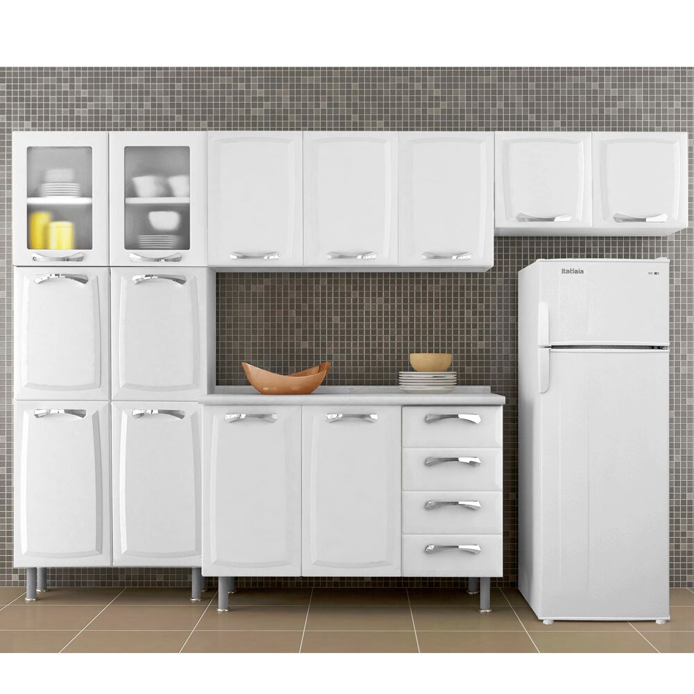 Cozinha Compacta Itatiaia Premium Com 11 Portas Branca Cozinha Cozinha Compacta Itatiaia Premium Com 11 Portas Branca Cozinha
