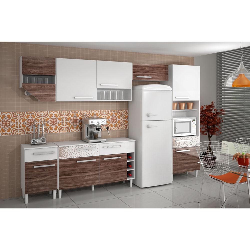 Cozinha Compacta Nobilis Xiii Palmeira 6 Pe As Com 9 Portas E 4 Cozinha Compacta Nobilis Xiii Palmeira 6 Pe As Com 9 Portas E 4