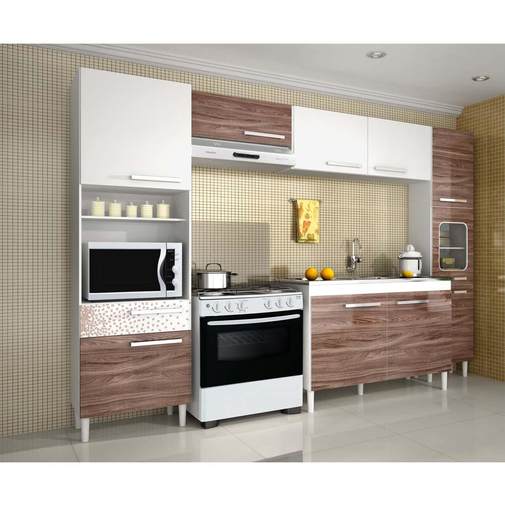 Cozinha Compacta Nobilis Xii Palmeira 5 Pe As Com 10 Portas E 1 Cozinha Compacta Nobilis Xii Palmeira 5 Pe As Com 10 Portas E 1