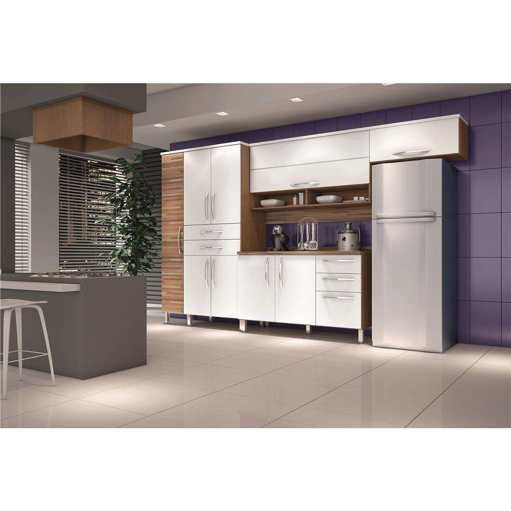 Cozinha Safira 4 Peas Imbuia Com Branco Tomdo Gabinete Para Cozinha Safira 4 Peas Imbuia Com Branco Tomdo Gabinete Para