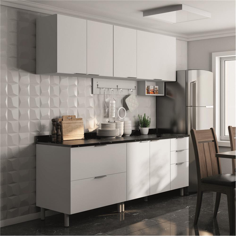 Cozinha Bartira Izabel Com 6 Portas E 5 Gavetas Branca Cozinha Cozinha Bartira Izabel Com 6 Portas E 5 Gavetas Branca Cozinha