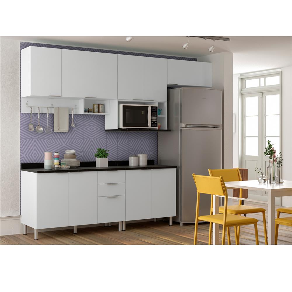 Cozinha Bartira Izabel Com 9 Portas E 3 Gavetas Branca Cozinha Cozinha Bartira Izabel Com 9 Portas E 3 Gavetas Branca Cozinha
