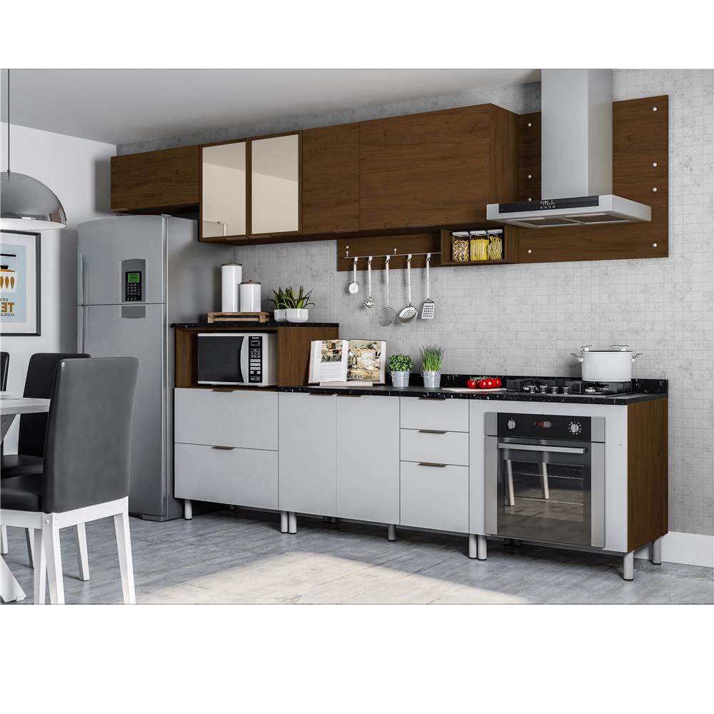 Cozinha Bartira Izabel Com Painel 7 Portas E 5 Gavetas Grapia Cozinha Bartira Izabel Com Painel 7 Portas E 5 Gavetas Grapia