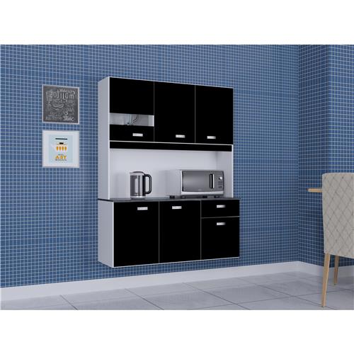 Cozinha Compacta Suspensa Poquema Lili com 6 Portas e 1 Gaveta é boa?