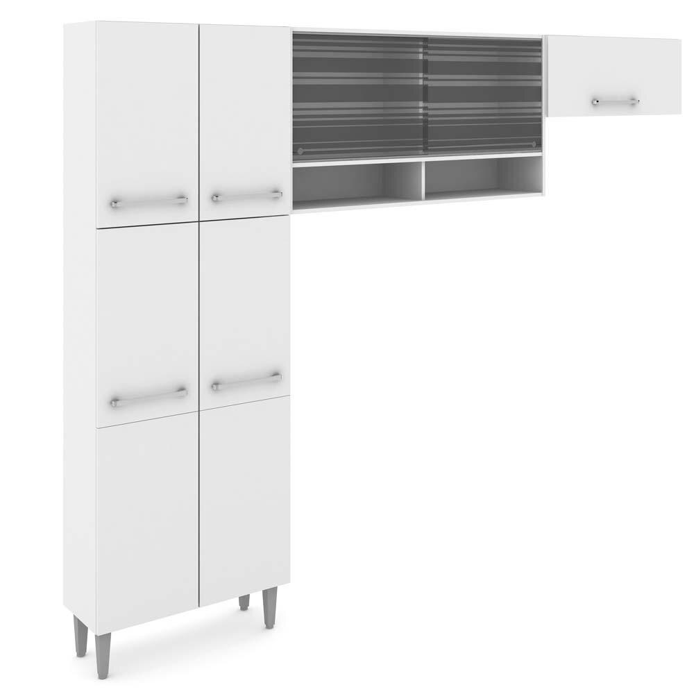 Cozinha Compacta Madesa Elis 3 Pe As Com 9 Portas E 3 Prateleiras Cozinha Compacta Madesa Elis 3 Pe As Com 9 Portas E 3 Prateleiras