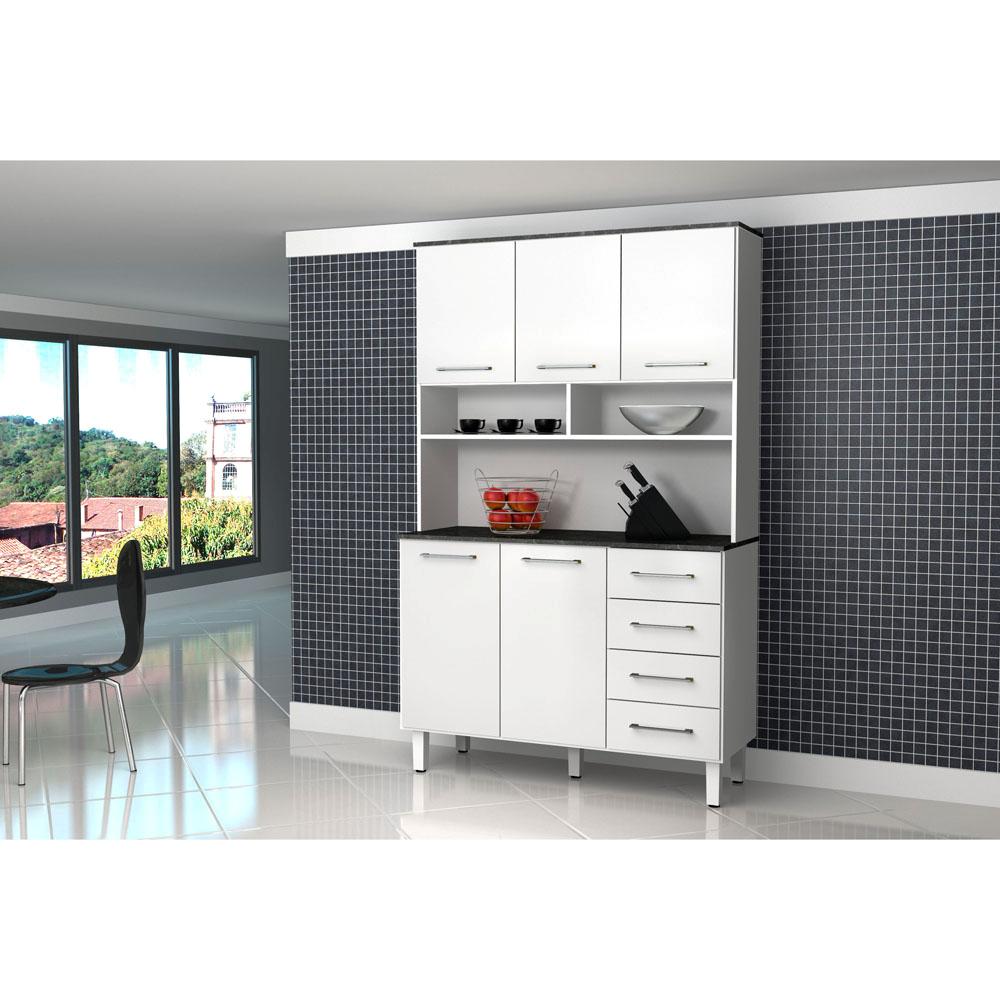 Cozinha Compacta Zanzini Modelo Splendore Com 5 Portas E 4 Gavetas Cozinha Compacta Zanzini Modelo Splendore Com 5 Portas E 4 Gavetas