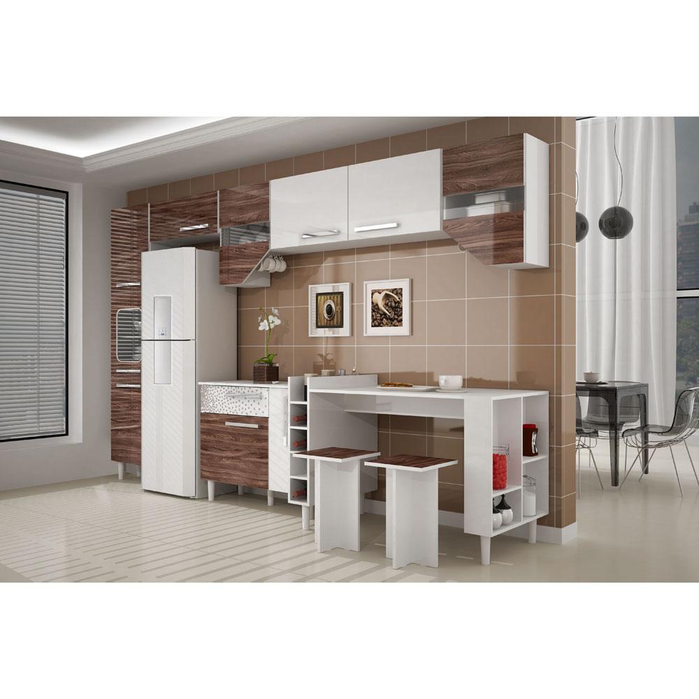 Cozinha Compacta Nobilis Viii Palmeira 9 Pe As Com 10 Portas E 2 Cozinha Compacta Nobilis Viii Palmeira 9 Pe As Com 10 Portas E 2
