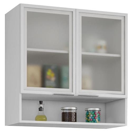 Armário Aéreo Bartira Izabel com 2 Portas de Vidro e Nicho Cozinha Modulada no CasasBahia com br Adesivo De Olhos Para Eva ~ Armário Aéreo Bartira Izabel com 2 Portas de Vidro e Nicho Cozinha Modulada no CasasBahia com br