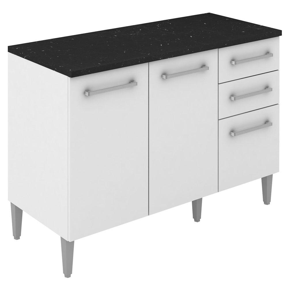 Balc O De Pia Madesa Elis 1200 Com Tampo Branco Cozinha Modulada Balc O De Pia Madesa Elis 1200 Com Tampo Branco Cozinha Modulada