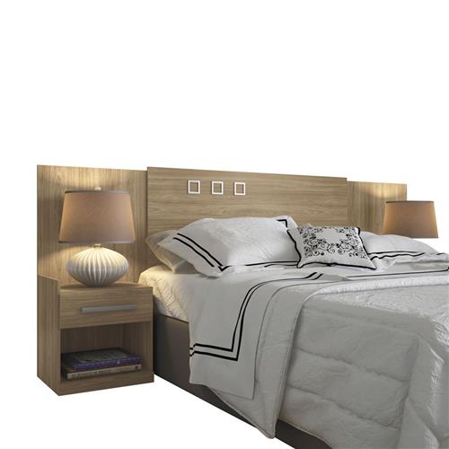 Cabeceira Para Cama Casal Santos Andira Havana Plus Com Mesa Cabeceiras Casas Bahia 4085589