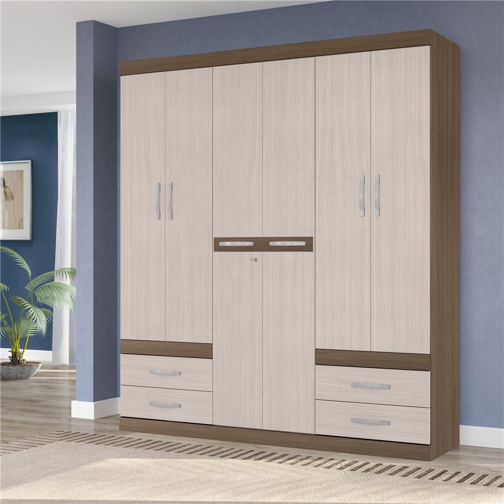 Guarda Roupa Santos Andirá modelo Plus com 6 Portas e 4 Gavetas Ipe Duna Guarda roupas e Guarda Roupa Ipê ~ Guarda Roupa Santos Andirá modelo Plus com 6 Portas e 4 Gavetas Ipe Duna Guarda roupas e