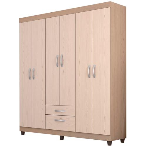 Guarda-roupa Demóbile Astral com 6 Portas e 2 Gavetas Menor preço em Guarda-roupa Demóbile Astral com 6 Portas e 2 Gavetas
