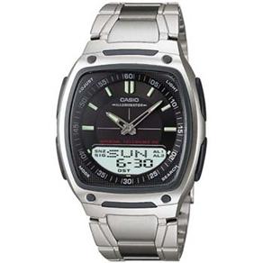 Relógio Masculino Anadigi Casio Standard AW-81D-1AV- Inox/Preto Menor preço em Relógio Masculino Anadigi Casio Standard AW-81D-1AV- Inox/Preto