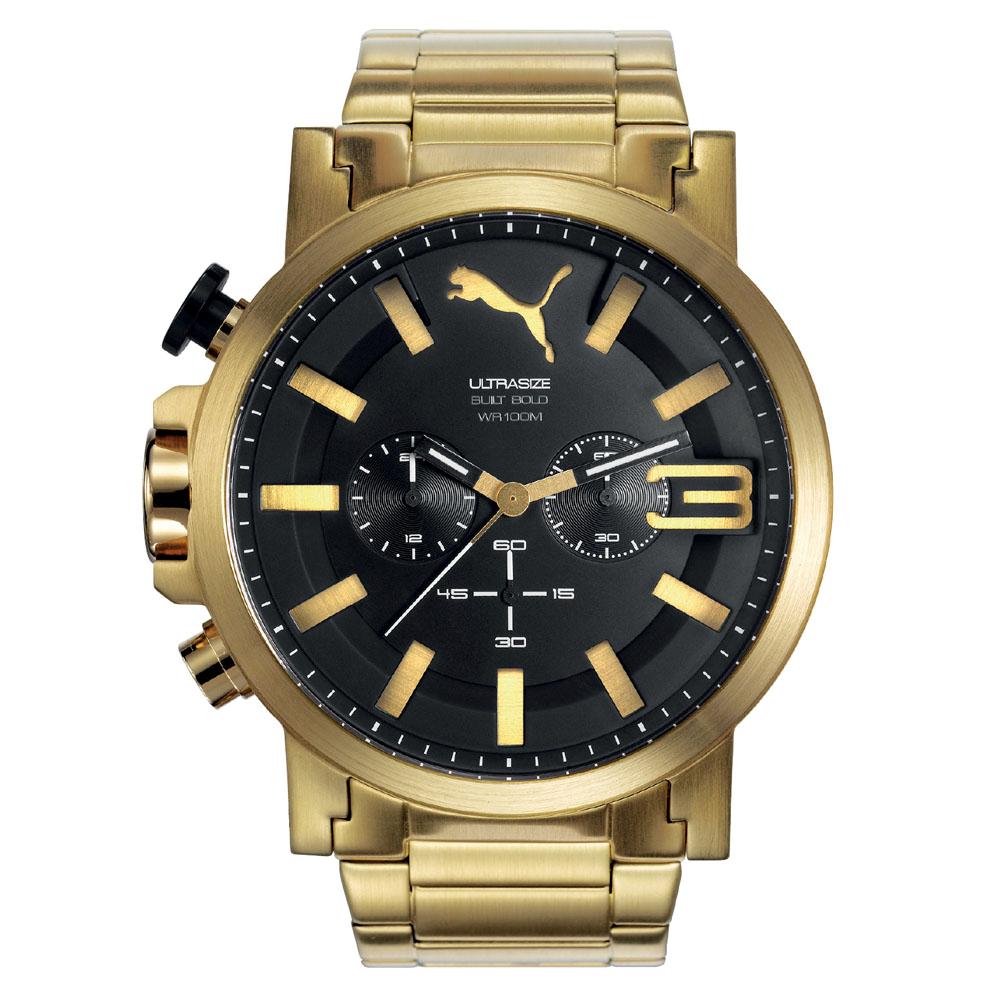 relógios puma dourado