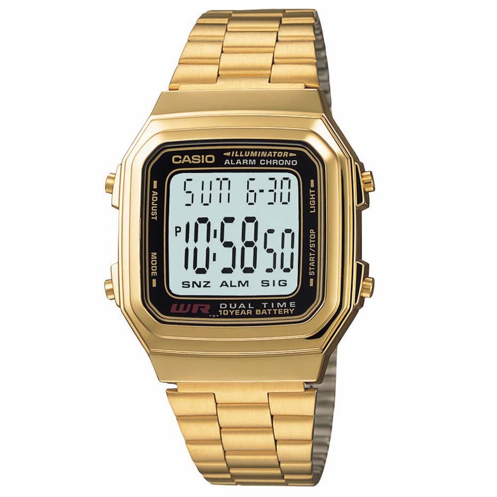 casio gold digital watch ladies