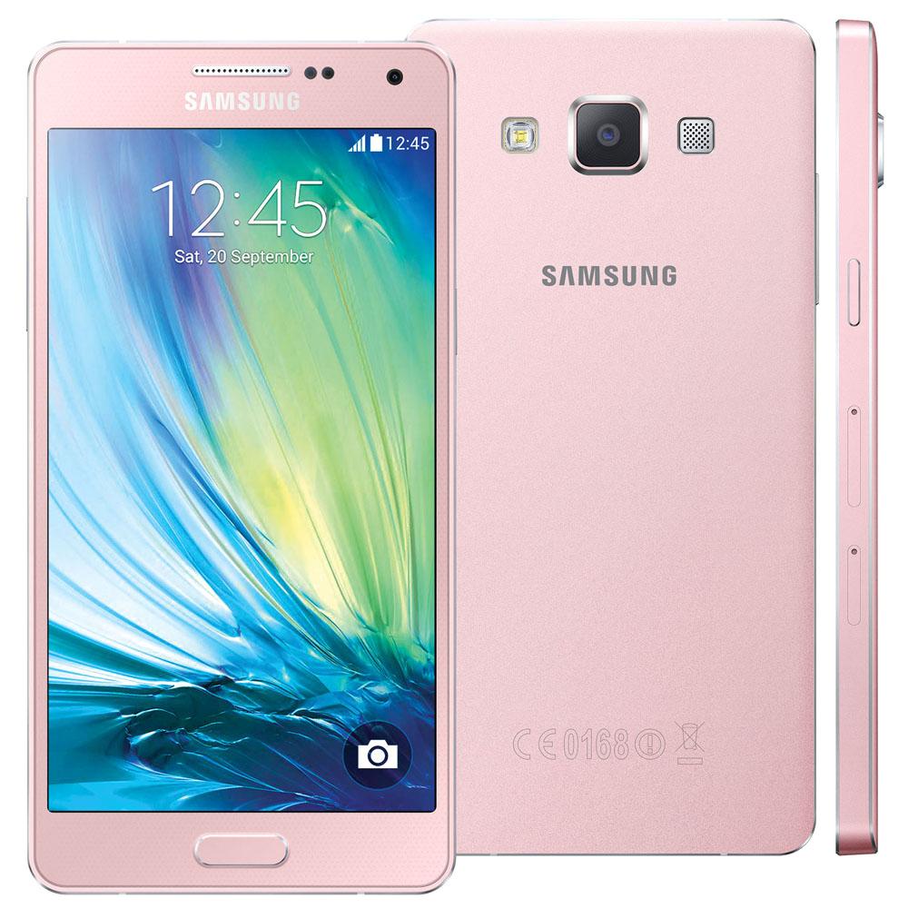 Smartphone Samsung Galaxy A5 4G Duos SMA500M Rosa com Dual Chip, Tela de 5quot;, Android 4.4 