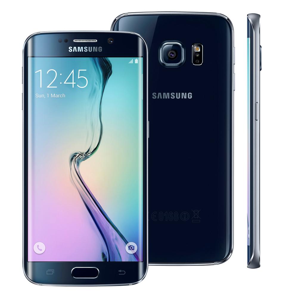 Smartphone Samsung Galaxy S6 Edge Sm G925i Preto Com 32gb Tela De