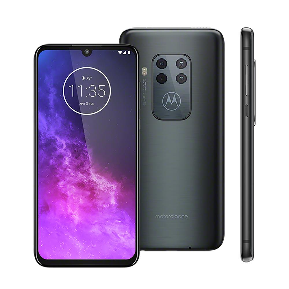 Smartphone Motorola One Zoom Titanium 128GB, 4GB RAM, Tela de 6.4", Câmera Traseira Quádrupla, Octa-Core, Leitor Digital, Android 9.0