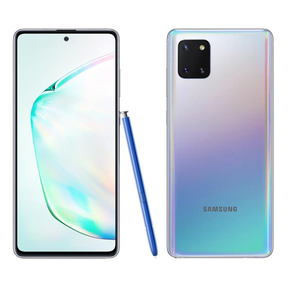 Smartphone Samsung Galaxy Note 10 Lite Prata 128GB, 6GB RAM, Tela de 6.7