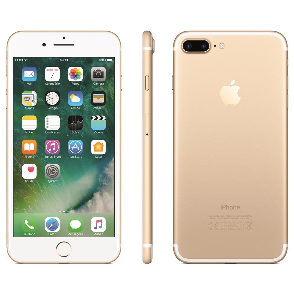 iPhone 7 Plus Apple com 256GB, Tela Retina HD de 5,5”, iOS