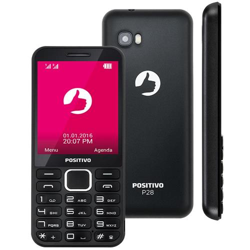 Celular Positivo P28 Preto com Tela 2.8”, Dual Chip, Câmera VGA, Bluetooth, Rádio FM, MP3 e Fone de Ouvido é boa?