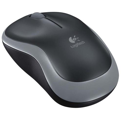 Mouse Wireless Logitech M185 - Preto/Cinza Menor preço em Mouse Wireless Logitech M185 - Preto/Cinza