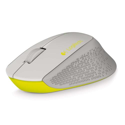 Mouse sem Fio Logitech M280 – Cinza/Amarelo Menor preço em Mouse sem Fio Logitech M280 – Cinza/Amarelo