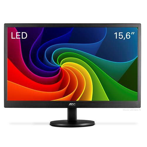 Menor preço em Monitor LED AOC 15.6” HD Widescreen E1670SWU/WM
