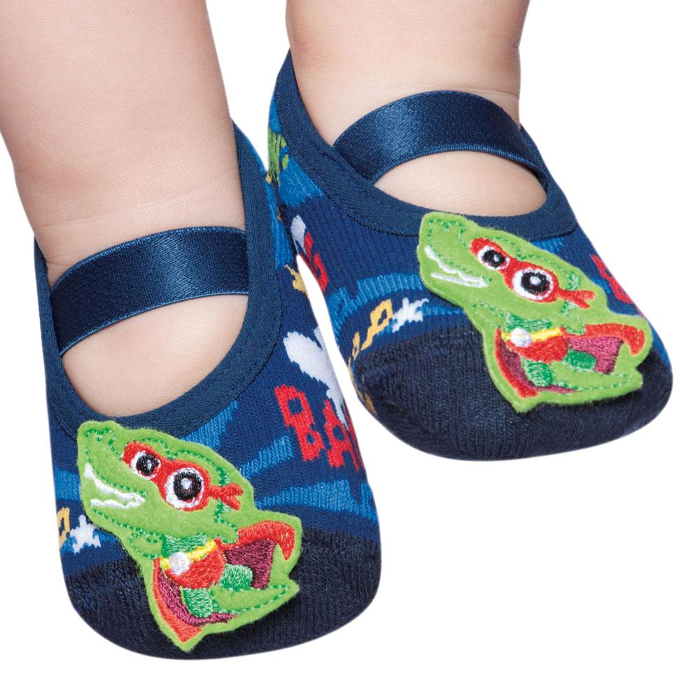 meia tipo sapato bebe