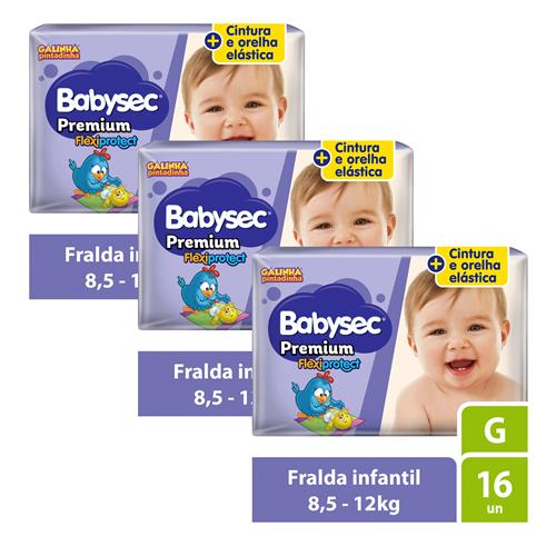 Fralda Babysec Premium Galinha Pintadinha G - Kit com 48 Unidades Menor preço em Fralda Babysec Premium Galinha Pintadinha G - Kit com 48 Unidades