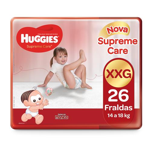 Fralda Huggies Turma da Mônica Supreme Care Mega XXG - 26 Unidades Menor preço em Fralda Huggies Turma da Mônica Supreme Care Mega XXG - 26 Unidades