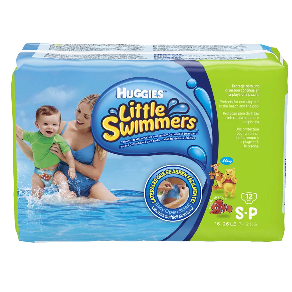  Fralda para Piscina Huggies P Little Swimmers - 12 Unidades