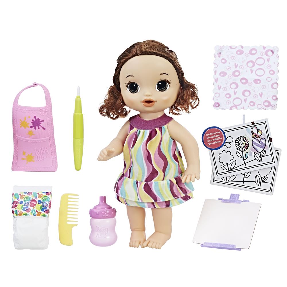 Boneca Hasbro Baby Alive Pequena Artista Baby Alive No Boneca Hasbro Baby Alive Pequena Artista Baby Alive No