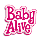 A imagem mostra o Logo da marca Baby Alive