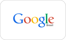 A imagem mostra o logo da Google e vai para o link dos cards da Google