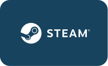 A imagem mostra o logo da Steam e vai para o link dos cards da Steam