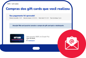 foto do gift card de 100 no fundo! lembrando q gift do roblox de 100 s