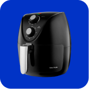 Imagem ilustrativa de uma fritadeira elétrica com link para o departamento de Eletroportáteis