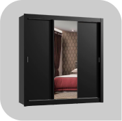 Imagem ilustrativa de um guarda-roupa com link para o departamento de Móveis