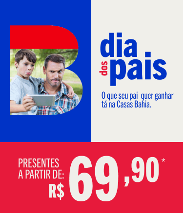 Dia dos Pais. O que o seu pai quer ganhar tá na Casas Bahia. Presentes a partir de R$ 69,90. Confira regras