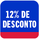 Desconto de até 12%: USE: GANHOU