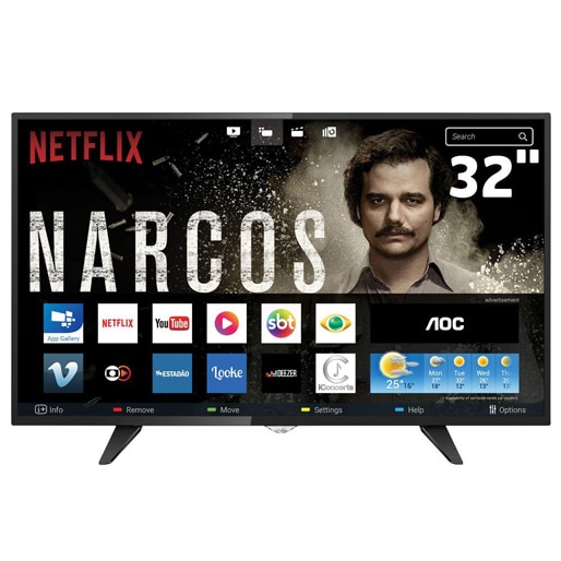 Smart TV LED 32” HD AOC LE32S5970