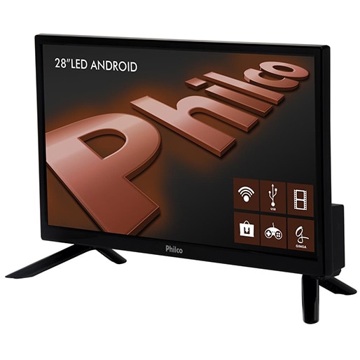 Smart TV LED 28 HD Philco PVR Digital
