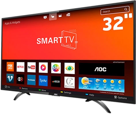 design da Smart TV LED HD AOC LE32S5970S design da Smart TV LED HD AOC LE32S5970S